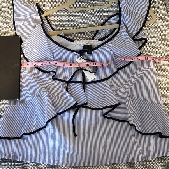 JCrew Ruffle Sleeve Top - Picture 6 of 7